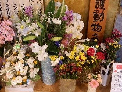 お盆　供花　2015