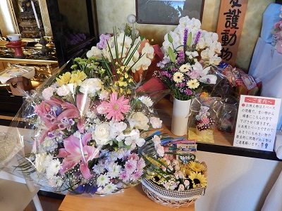 2016.6 月供養祭供花個別供養供花